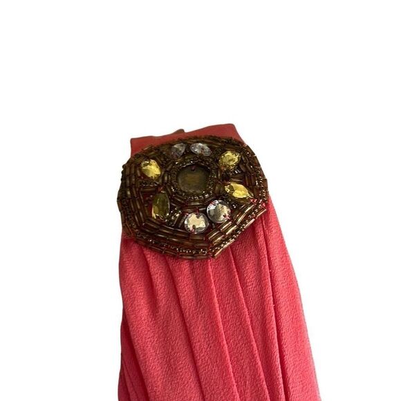 Marchesa Notte Pink 100% Silk Cocktail Dress Pleated Fit Flare NWT Sz 8 $850 - Picture 5 of 16